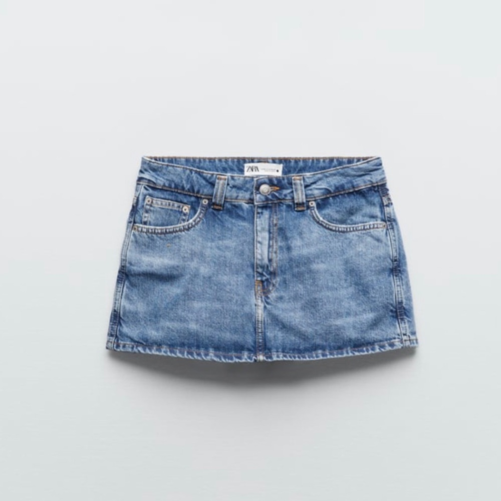 LOW RISE DENIM SKORT || ZARA || YKCLOSET
